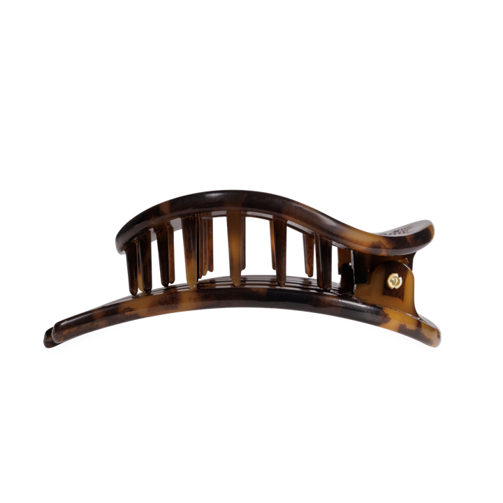 Tortoise | Large| Flat Circle Hair Clip