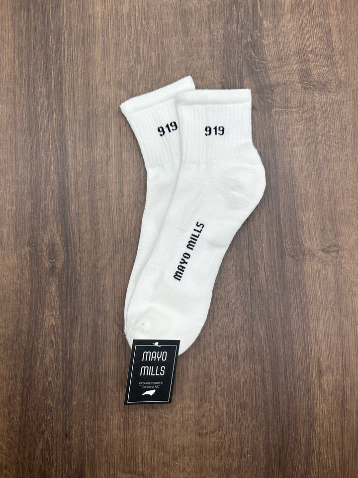 919 Quarter Crew: Medium / White