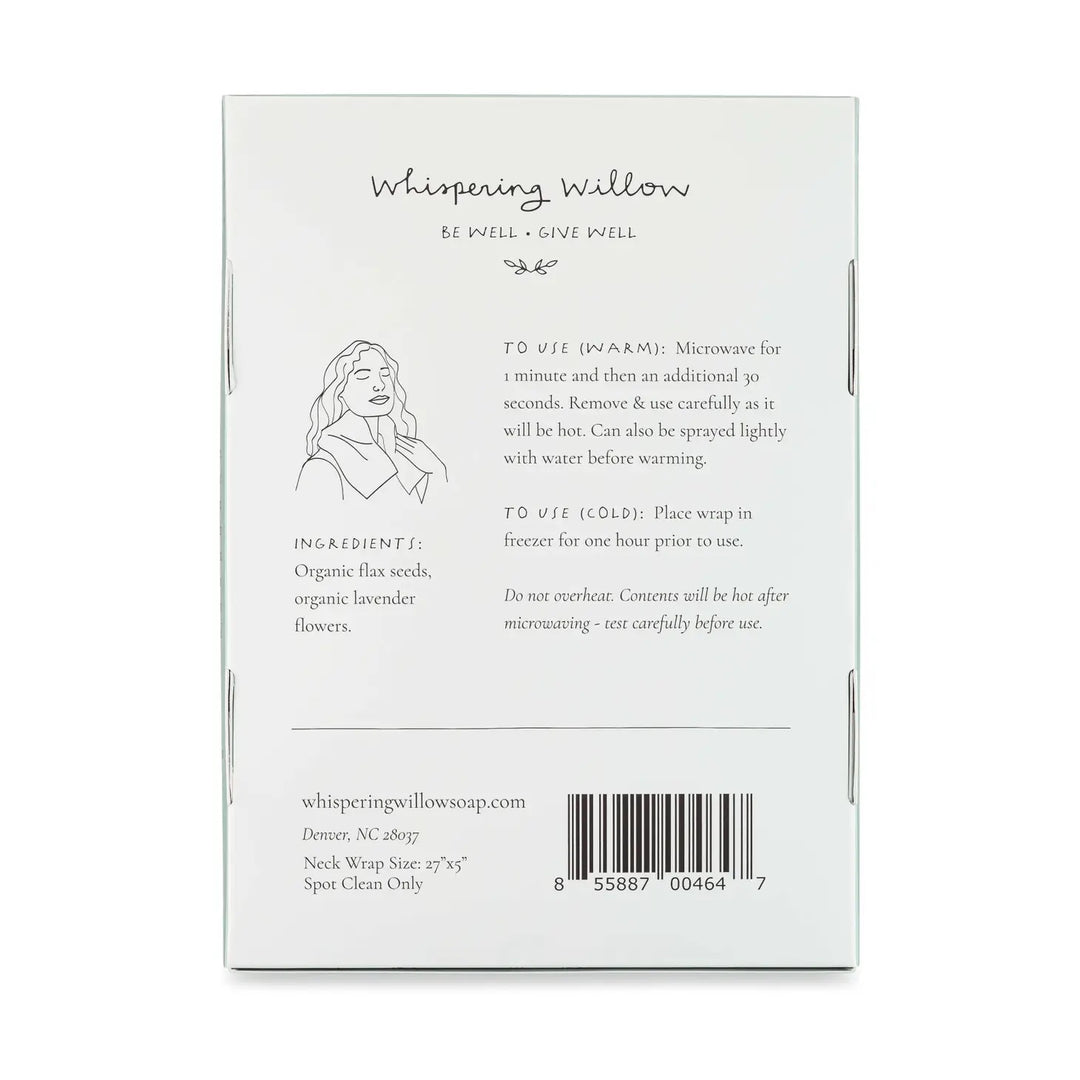 Lavender Neck Wrap - Deep Blue