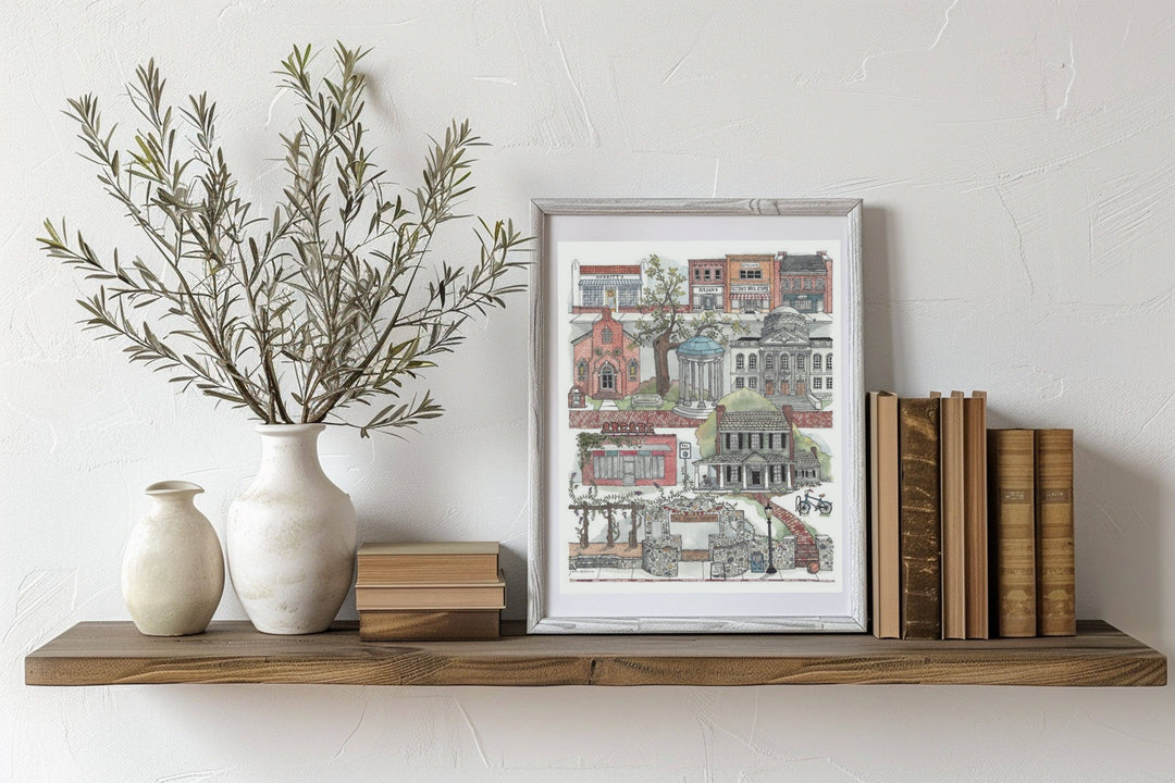 Chapel Hill, North Carolina print: 11x14