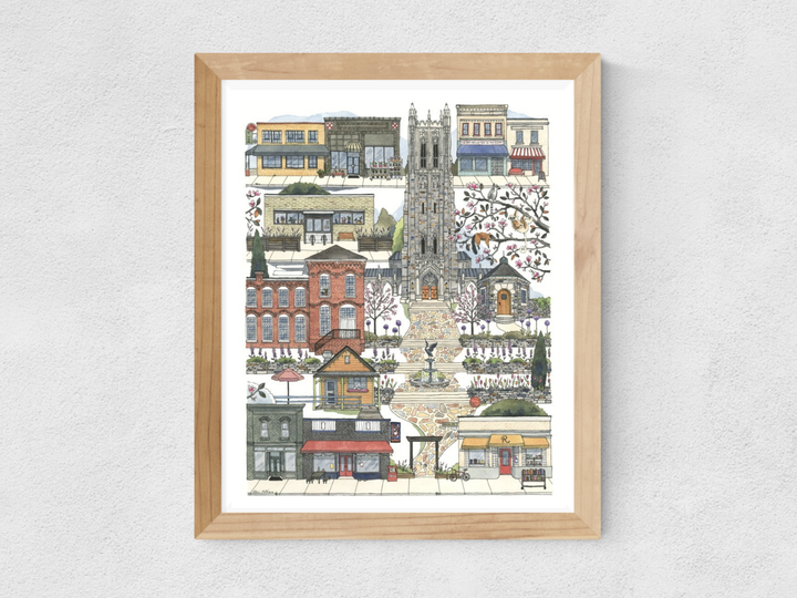 Duke & Old West Durham, North Carolina 8x10