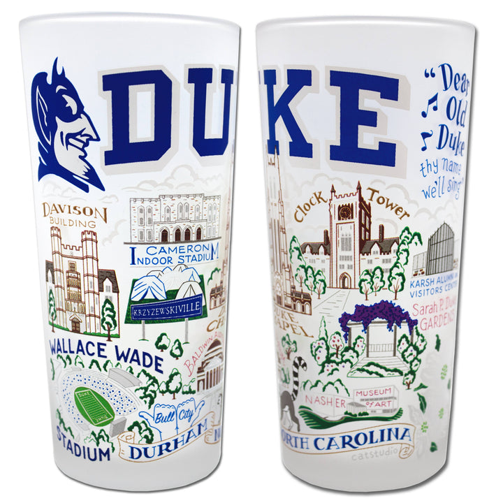 Duke University Collegiate Drinking Glass
