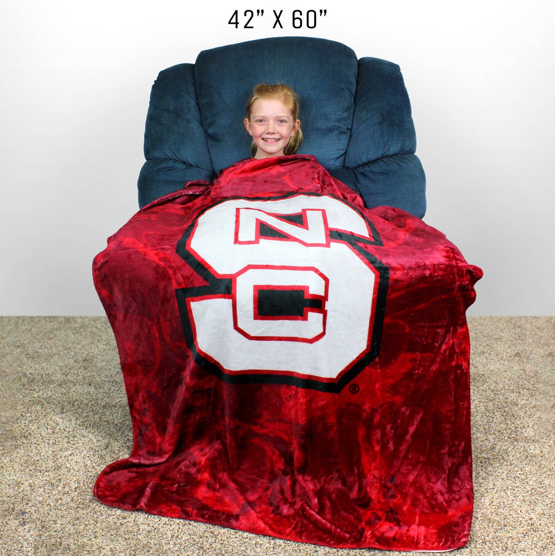 NC State Wolfpack Sublimated Soft Throw Blanket: 42 x 60"