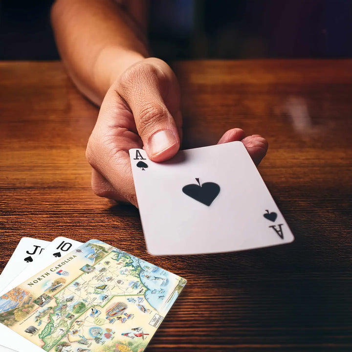 North Carolina State Map Playing Cards