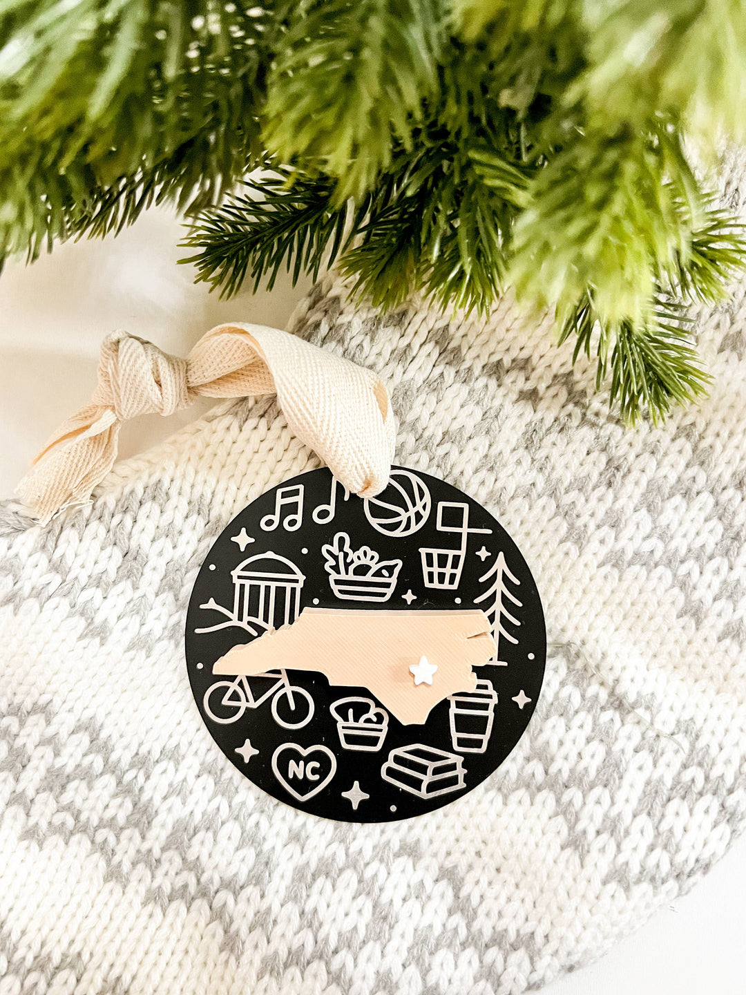 Chapel Hill Icon Metal Ornament