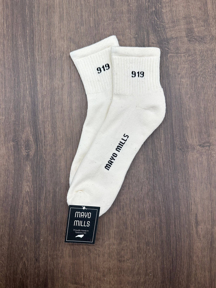 919 Quarter Crew: Medium / White