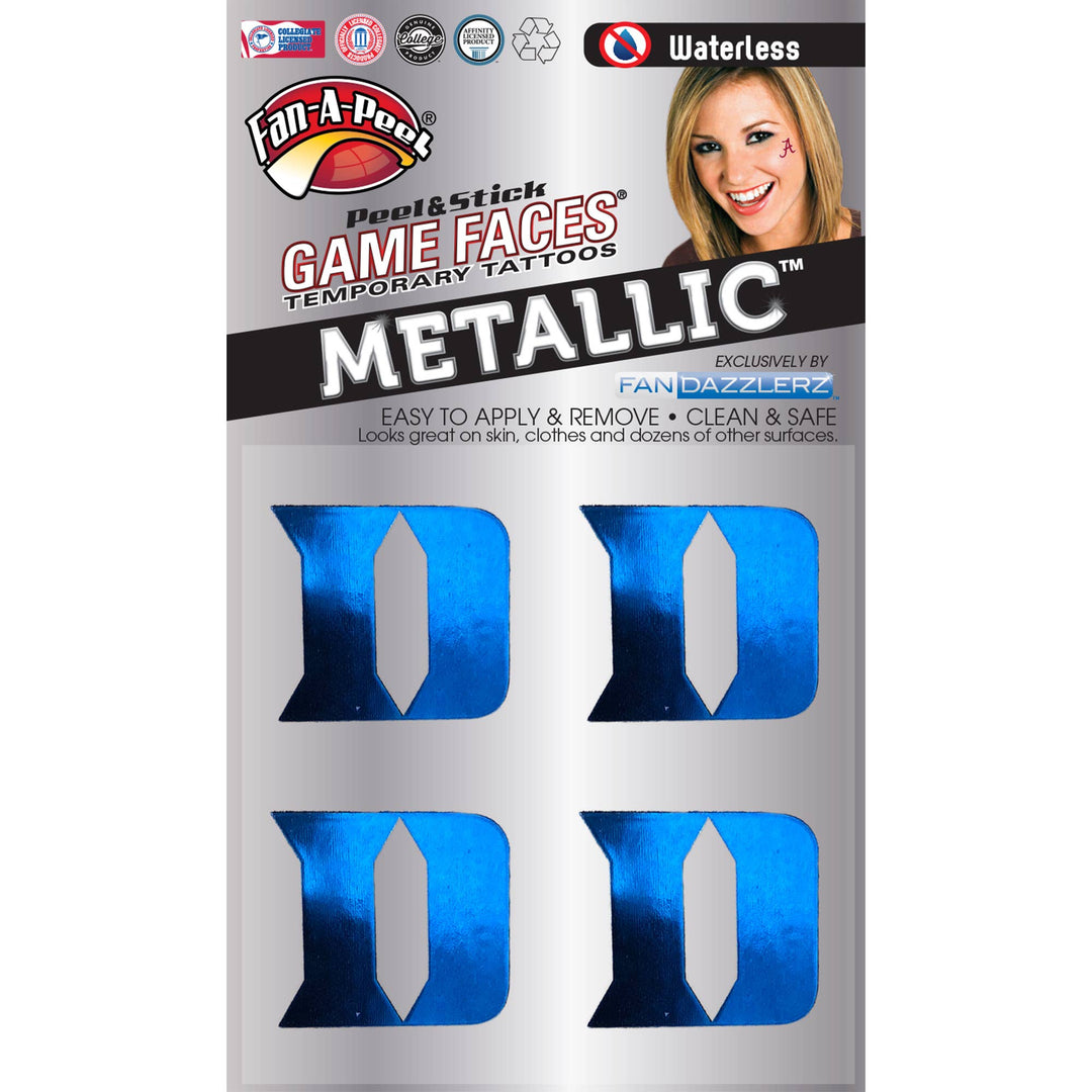 Duke  Game Faces® Temporary Tattoos