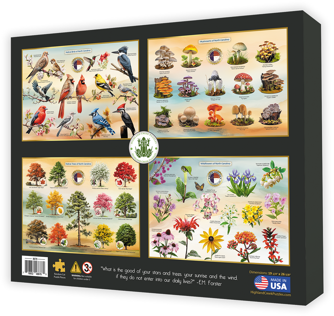 Native Trees of North Carolina Jigsaw Puzzle - 1000 pieces