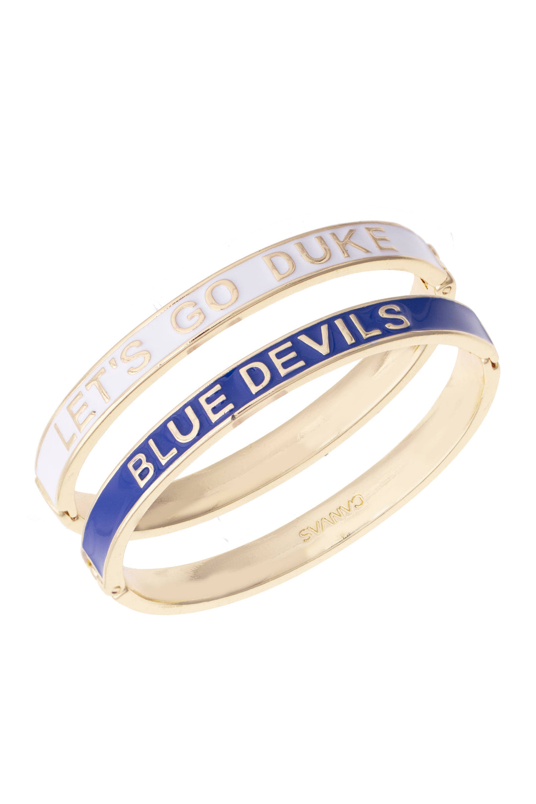 Duke Blue Devils Skinny Enamel Hinge Bangle