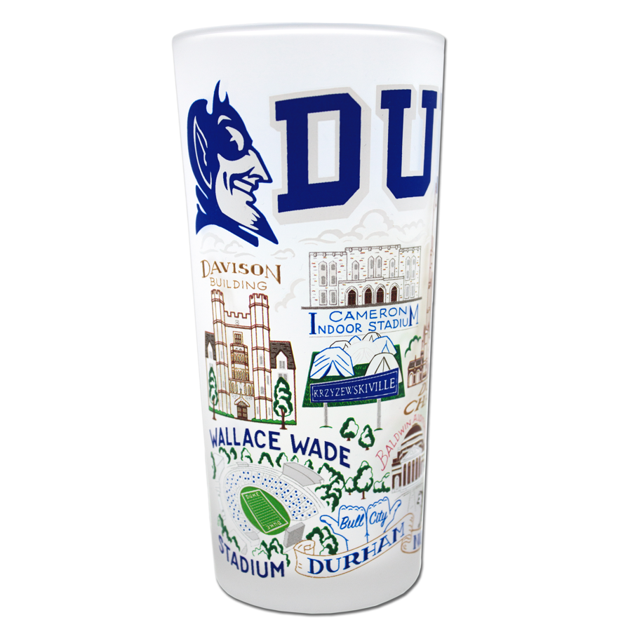 Duke University Collegiate Drinking Glass