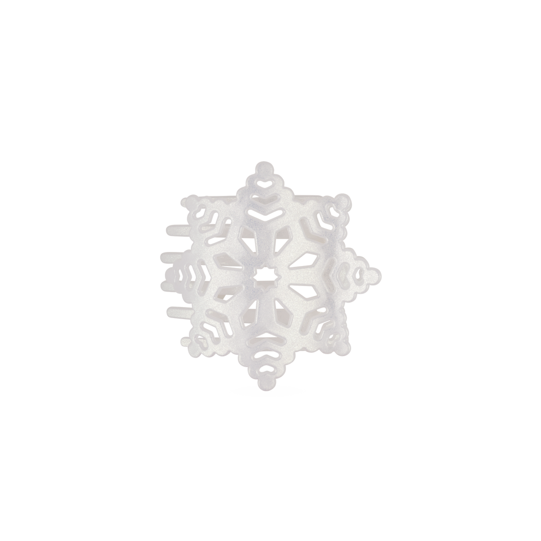 Glitter Snowflake | Flat Hair Clip
