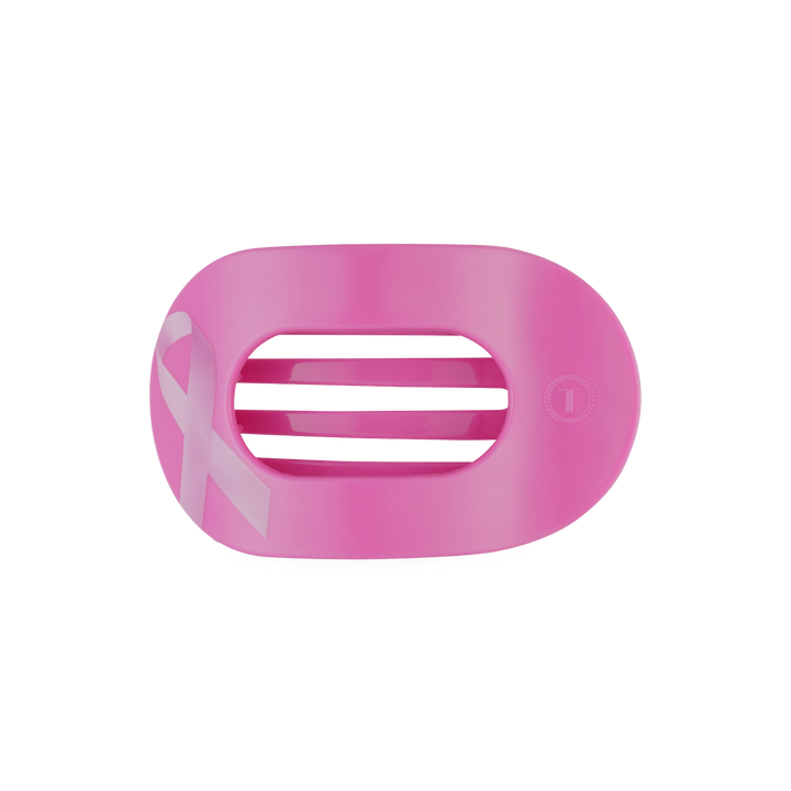 Breast Cancer Awareness | Medium | Flat Round Hair Clip