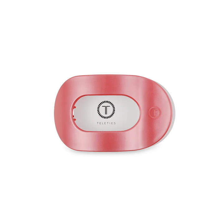 Calming Coral Round Flat Hair Clip