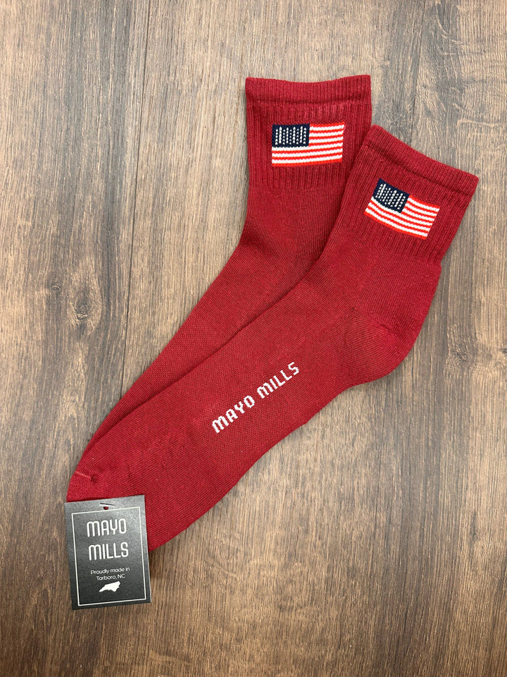 American Flag: Raspberry / Medium